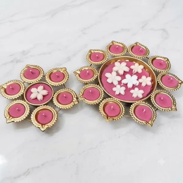 Wax_Metal_Traditional_Floral_Gold-Tone_Decorative_Diya_Set_Of_2