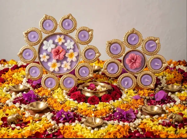Urli-Metal_Gold-Tone_Festive_Floral_Diya_Candle_Holder_Set_Of_2