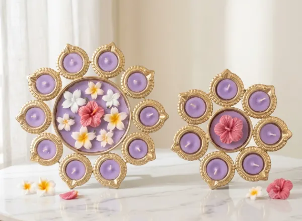 Urli-Metal_Gold-Tone_Festive_Floral_Diya_Candle_Holder_Set_Of_2