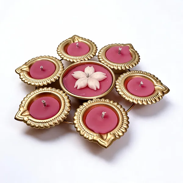 Wax_Metal_Festive_Floral_Gold-Tone_Decorative_Diya_Set_Small