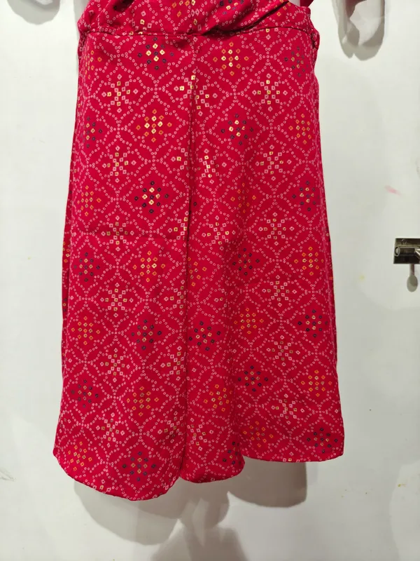 Red_Cotton_Net_Printed_Lehenga_Skirt_With_Dupatta_For_Girls