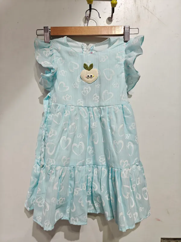 Blue_Cotton_Printed_Ruffle_Dress_For_Girls