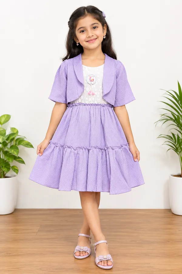Lavender_Cotton_Polyester_Blend_Textured_Fit-And-Flare_Dress_For_Girls