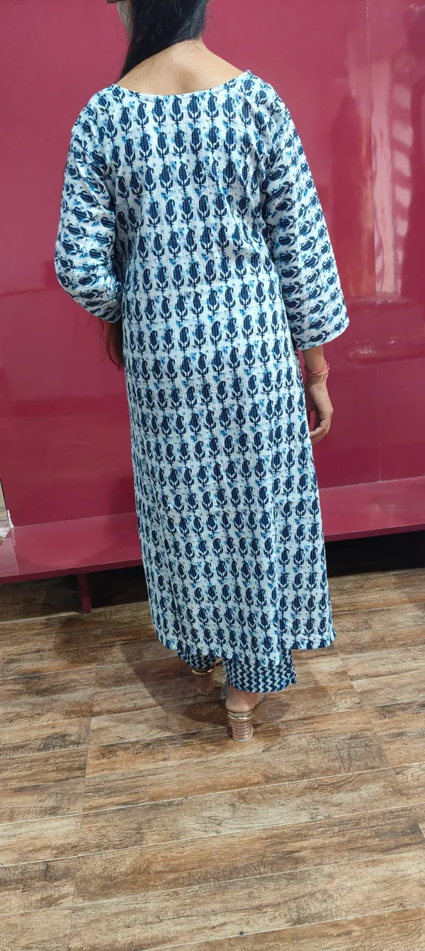 Blue_Cotton_Printed_Straight_Kurta_Set_For_Women