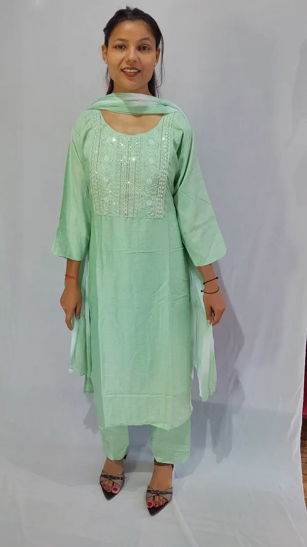 Sea_Green_Cotton_Polyester_Blend_Embellished_Straight_Kurta_Set_For_Women