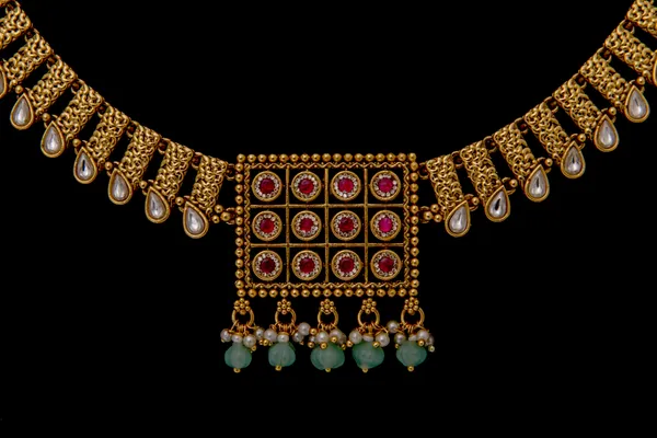 Gold_Necklace_Set_Brass__For_Women