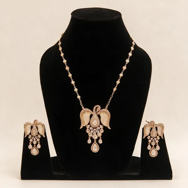 Gold_necklace_set_Brass__For_Women