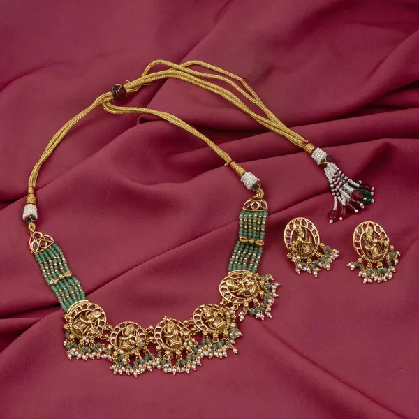 Gold_necklace_set_Brass__For_Women