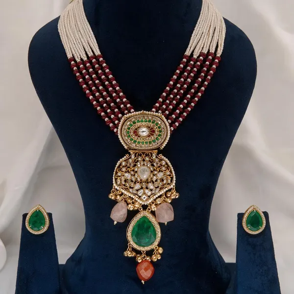 Gold_Necklace_Set_Brass__For_Women