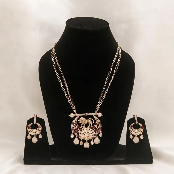 Gold_necklace_set_Brass__For_Women