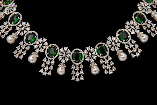 Silver_Necklace_Set_Brass__For_Women