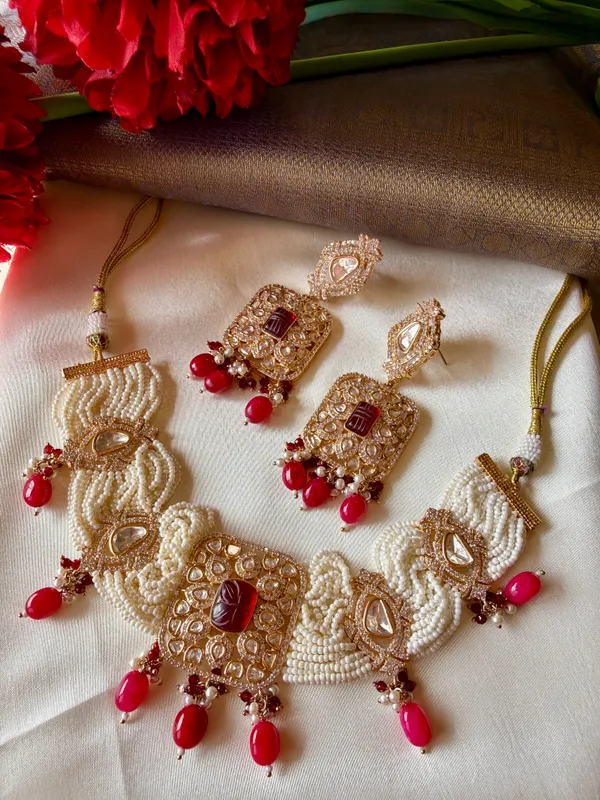 Gold_Necklace_Set_Brass__For_Women