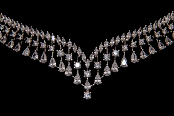 Silver_Necklace_Set_Brass__For_Women