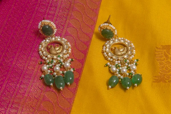 Green_Necklace_Set_Brass__For_Women