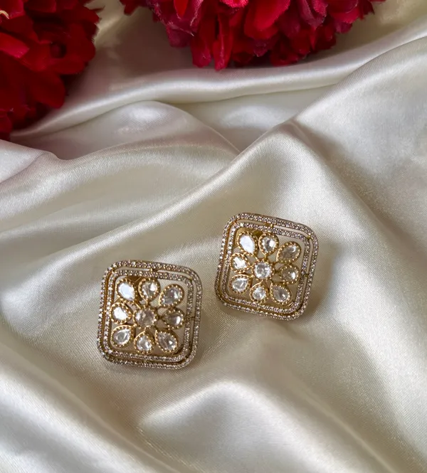 Pink_gold_polished_Hasali_set_Brass__For_Women