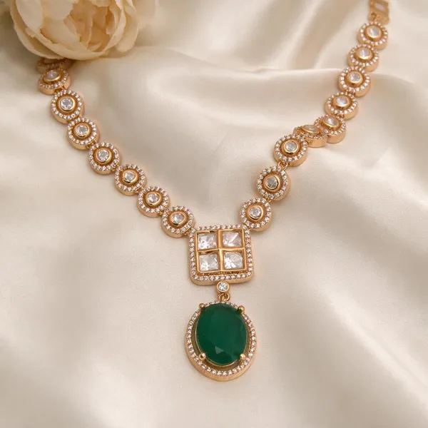 Gold_necklace_set_Brass__For_Women
