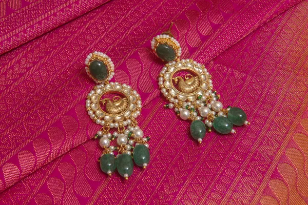 Green_Necklace_Set_Brass__For_Women