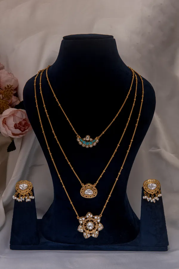 Gold_Necklace_Set_Brass__For_Women
