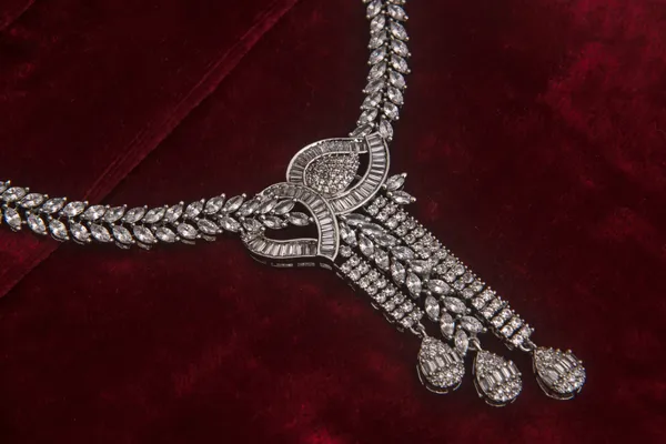 Silver_Necklace_Set_Brass__For_Women