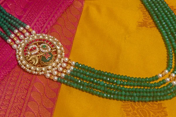 Green_Necklace_Set_Brass__For_Women