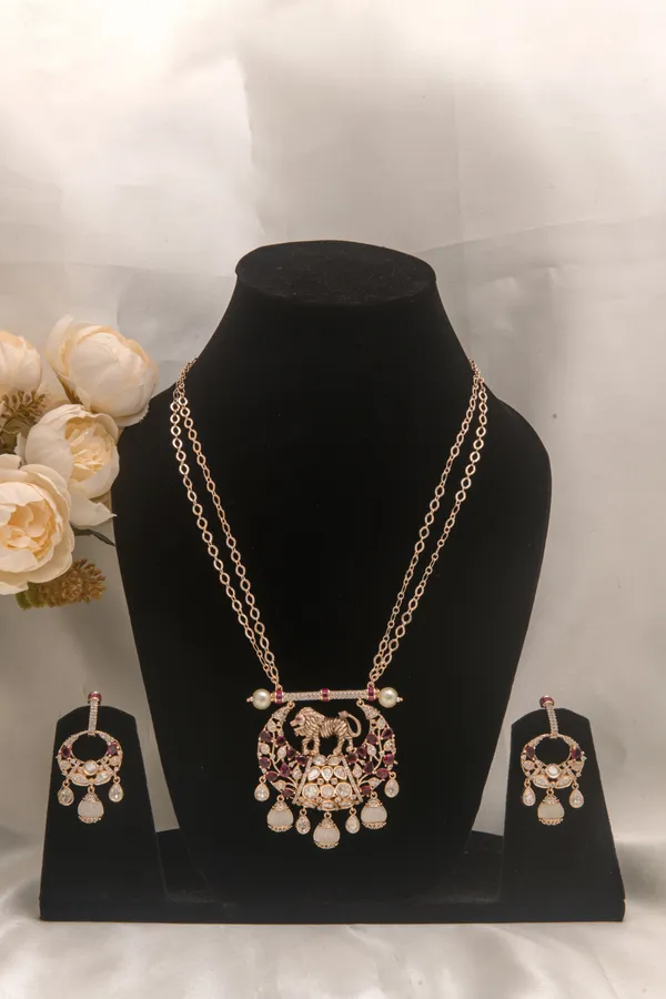 Gold_necklace_set_Brass__For_Women