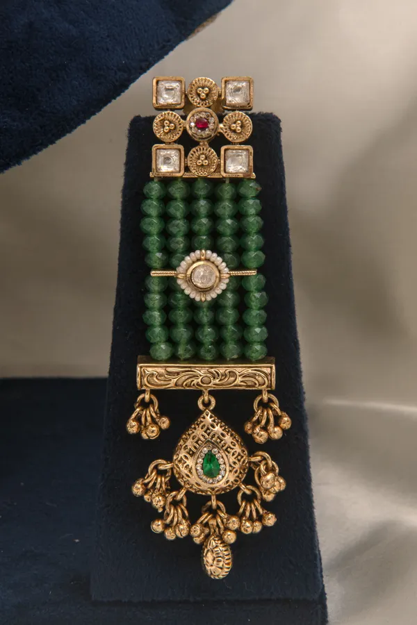 Green_necklace_set_Brass__For_Women