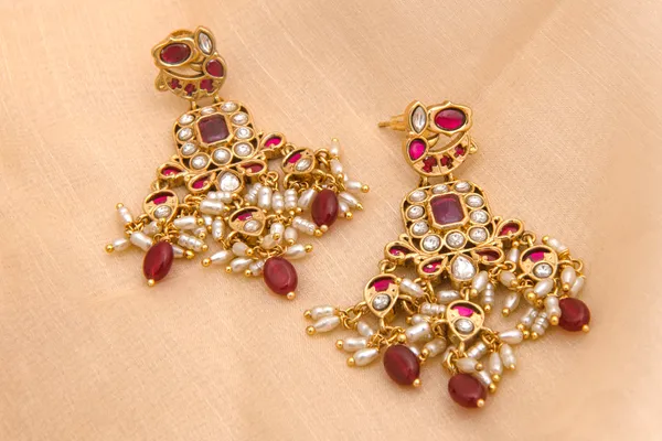 Maroon_necklace_set_Brass__For_Women