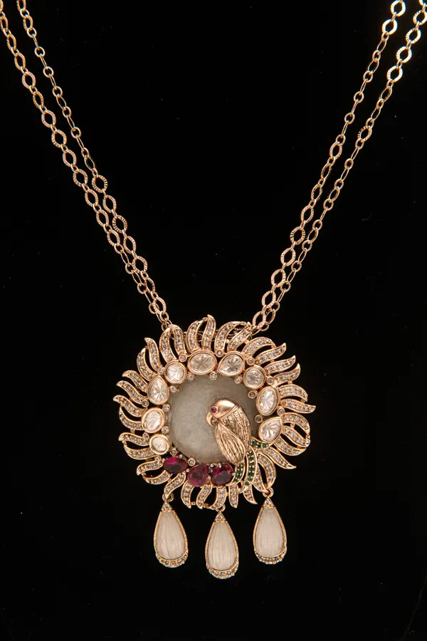 Gold_necklace_set_Brass__For_Women