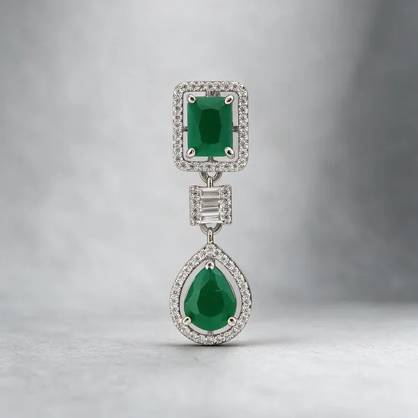 Green_necklace_set_Brass__For_Women
