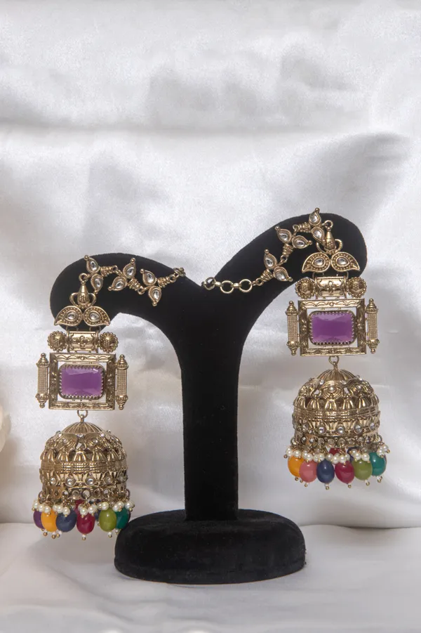 Multicolor_Earrings_Brass__For_Women