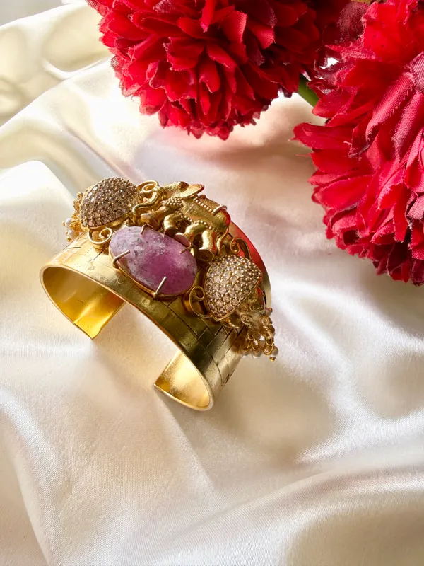 Gold_cuff_Bracelet_Brass__For_Women