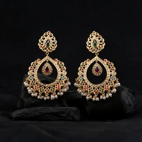 Gold_Earrings_Brass__For_Women