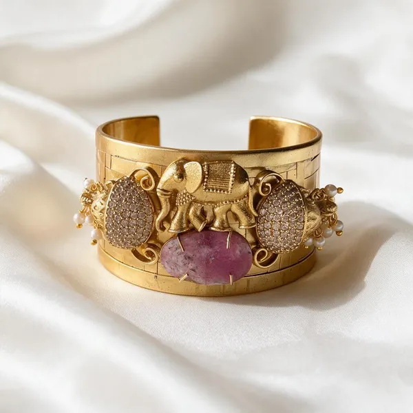Gold_cuff_Bracelet_Brass__For_Women
