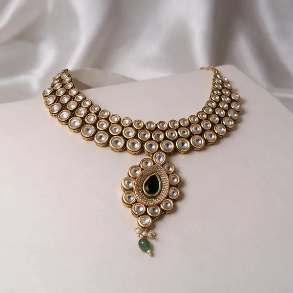 Gold_Necklace_Set_Brass__For_Women