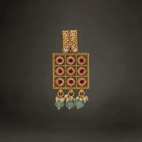 Gold_Necklace_Set_Brass__For_Women