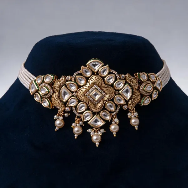 Gold_Necklace_Set_Brass__For_Women
