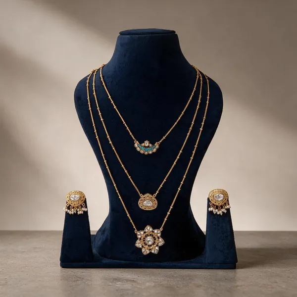 Gold_Necklace_Set_Brass__For_Women
