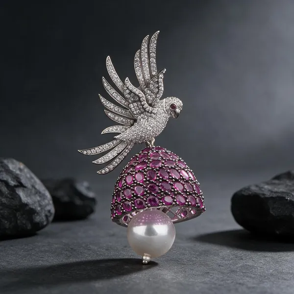 Silver_Earrings_Brass__For_Women