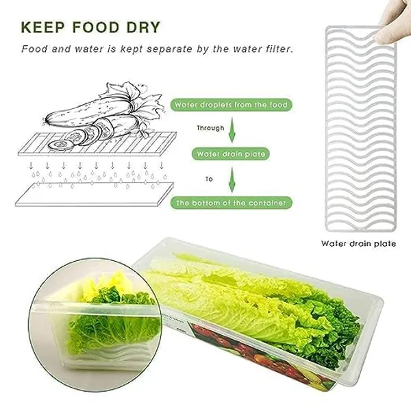 Refrigerator_Storage_Container_With_Drain_Plate