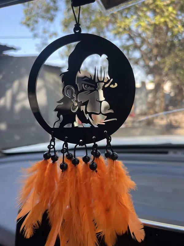 Acrylic_Hanuman_Dream_Catcher_Car_Hanging