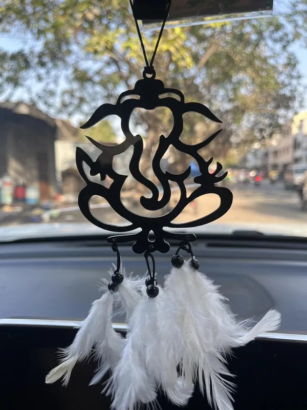 Acrylic_Ganesha_Car_Hanging_Ornament