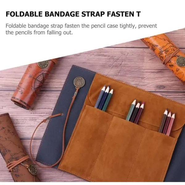 Canvas_Leather_Pencil_Roll_Case