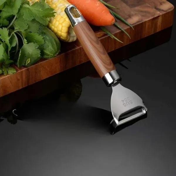 Stainless_Steel_Vegetable_Peeler_With_Wooden_Handle