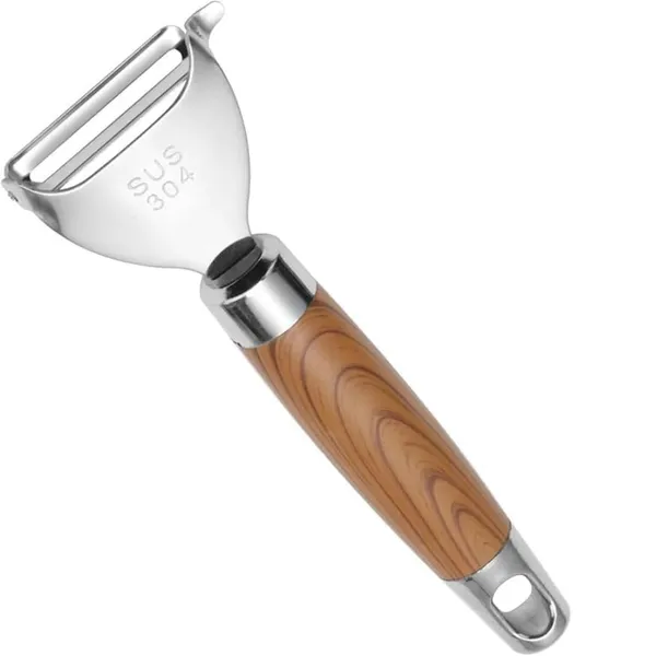 Stainless_Steel_Vegetable_Peeler_With_Wooden_Handle