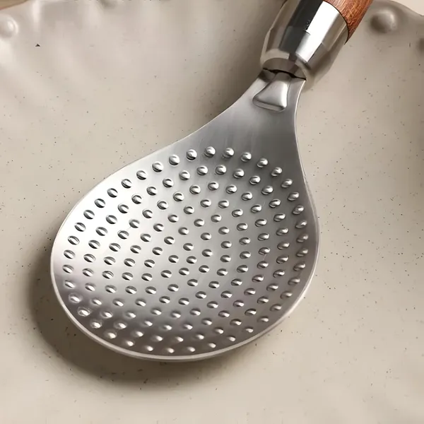 Stainless_Steel_Perforated_Spoon_With_Wooden_Handle