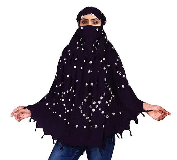 Cotton_Bandhani_Scarf_Face_Cover_For_Women