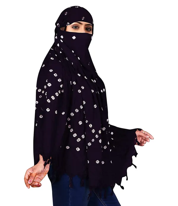 Cotton_Bandhani_Scarf_Face_Cover_For_Women