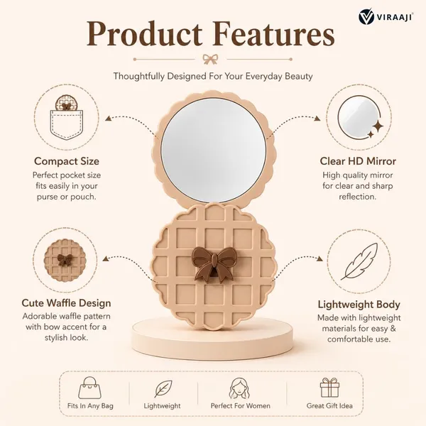 Waffle_Design_Compact_Face_Mirror