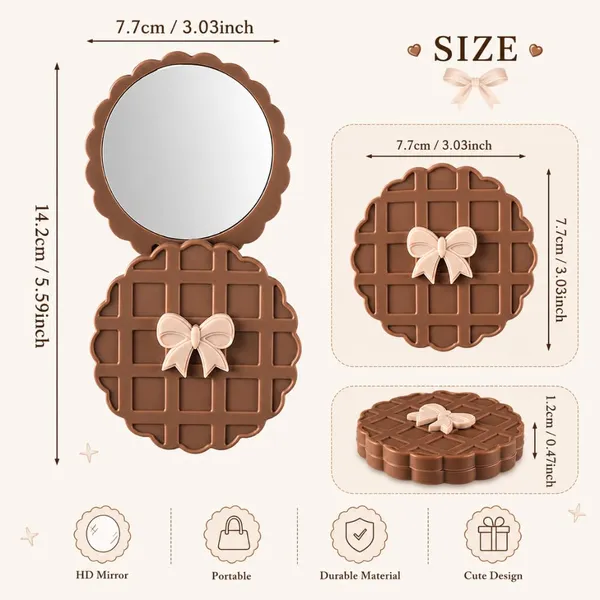 Waffle_Cookie_Bow_Mirror_With_Stand