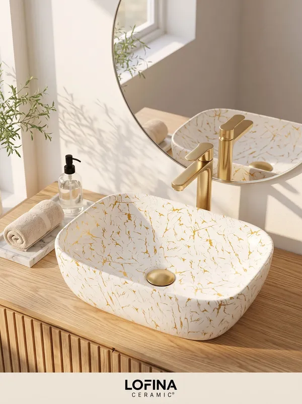 White_And_Gold_Glossy_Rectangle_Table_Top_Ceramic_Wash_Basin